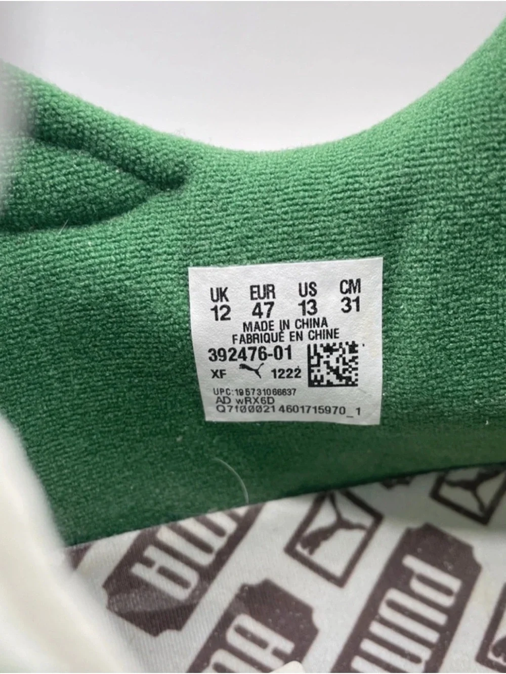 NEW Puma RS-X “Ain’t Broke” Sneakers Green~Gray 392476-01 Men’s US13/UK12/EUR47